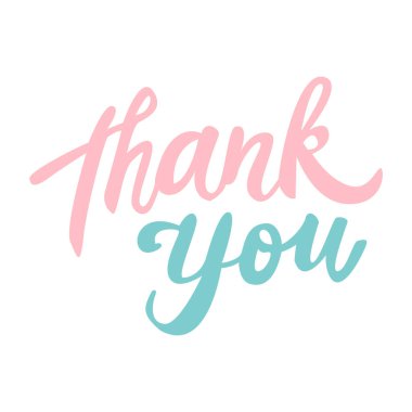 Teşekkür ederiz. El yazı.