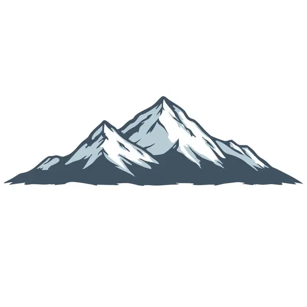 Dağları kutsal kişilerin resmi, vektör çizim