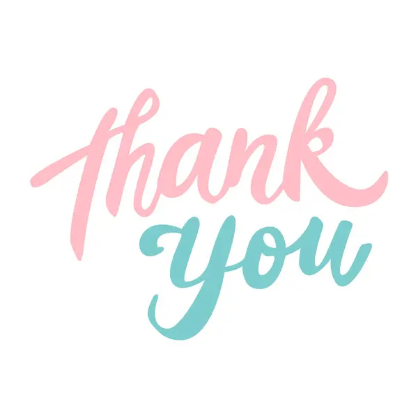 Teşekkür ederiz. El yazı.