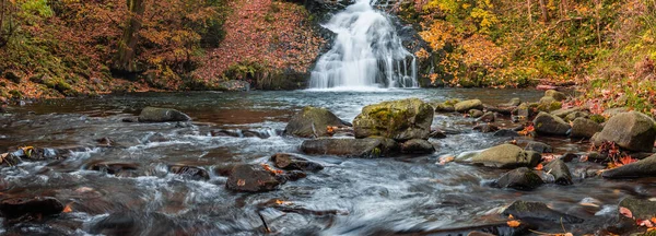 A very nice waterfall in Sopotnia Wielka on the river Sopotnia Poland.