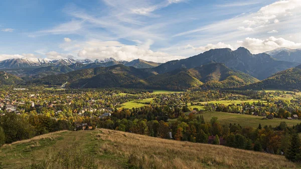 Vue Des Montagnes Tatra Depuis Gubalowka Zakopane — Photo