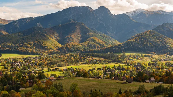 Vista Das Montanhas Tatra Gubalowka Zakopane — Fotografia de Stock