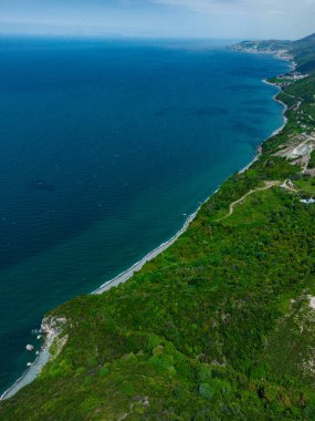 Deniz manzarası ve güzel yaz manzarası.