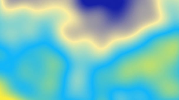 Bulanık Işık Dokusu Soyut Eğim Arkaplanı Sıvı Animasyonu Neon Mavisi — Stok video
