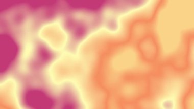 Gradyan ısı haritası tasarımı 4K olan soyut bir arkaplan. Modaya uygun sıvı turuncu sıvı neon sıvı geometrik şekiller. 