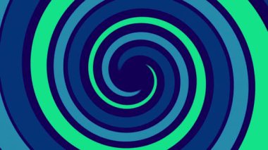Soyut Arkaplan, Doku, Sarmal, Mavi ve Yeşil Girdap Çizgileri Arkaplanı. Düz dizayn spiral daire arkaplanı.