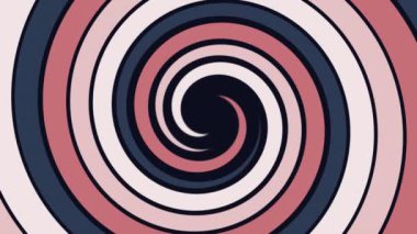 Hipnotize edici Girdap Etkisi. 4K Pastel Spiral Optik İllüzyon İllüzyonu. Soyut Arkaplan Grafik Varlığı. 
