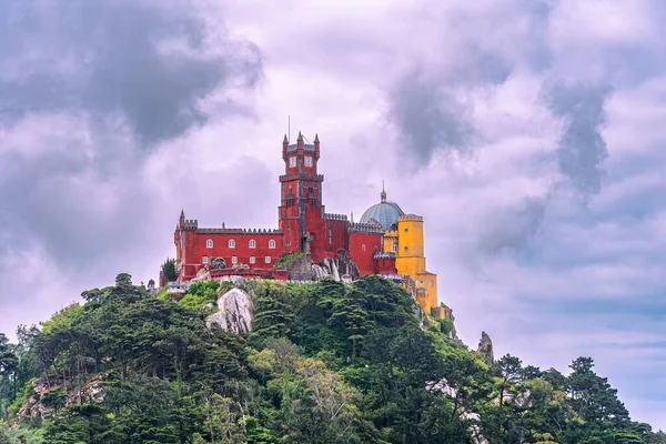 Paleis Van Veren Genaamd Quinta Pena Portugal Gelegen Een Heuvel — Stockfoto