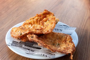 Karides Tortitas Tapa, Cordoba 'da bir barda servis yaptı. Endülüs..