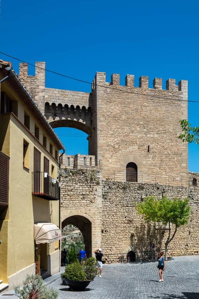 Морелла Іспанія Серпня 2022 Середньовічні Мури Морелли Вражаючим Прикладом Архітектури — стокове фото