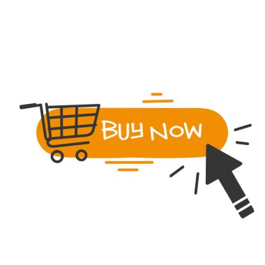 karalama el çizimi şimdi düğme illüstrasyonuName