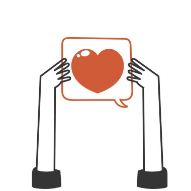 Karalama çizim tarzında el ele tutuşma aşk yorumu