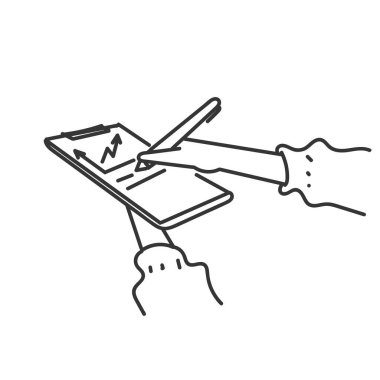 önemli veri grafiği büyüme okuyla el ele tutuşma panosu