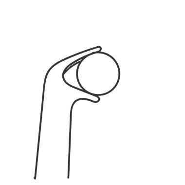 Karalama el küçük yuvarlak top tutuyor