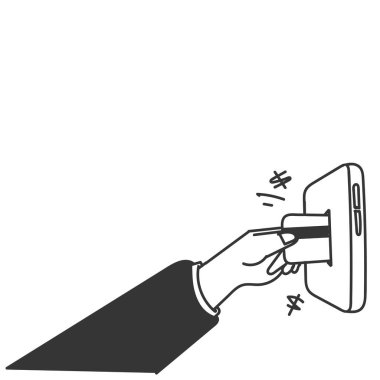 doodle el akıllı telefona kredi kartı ekle