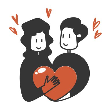 Büyük aşkı bir arada tutan karalama yapan adam.