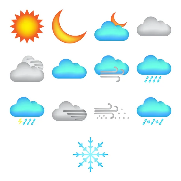 Weather simge vektör topluluğu