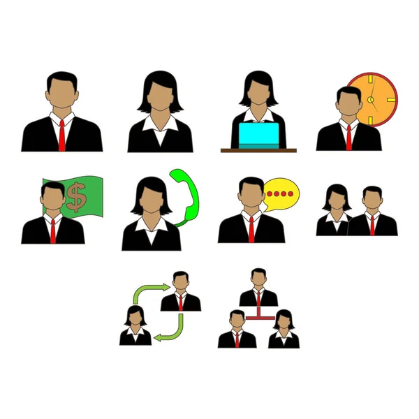 İş insanlar simge vektör topluluğu