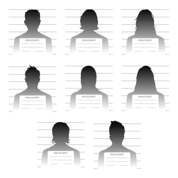 Collection Mugshot Icon Vector Royalty Free Stock Vectors