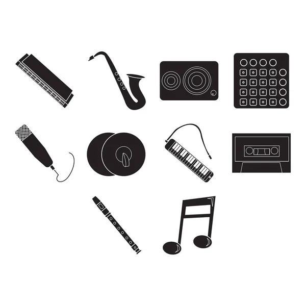 Müzik simgesi vektörü koleksiyonu