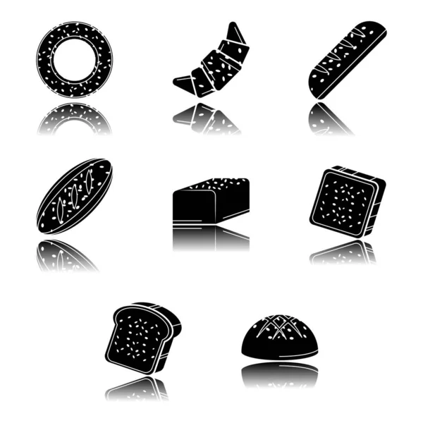 Ekmek simgesi vektörü koleksiyonu
