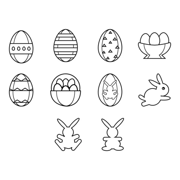 Paskalya simgesi vektörünün koleksiyonu