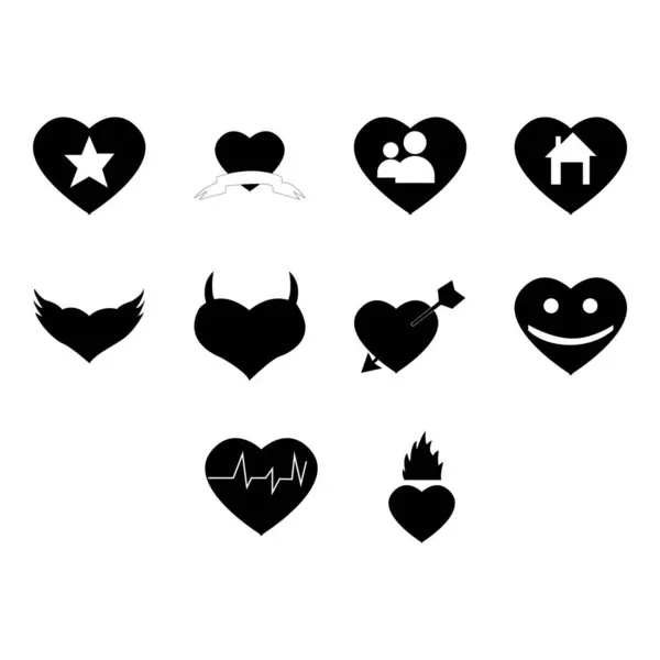 kalp simge vektör topluluğu