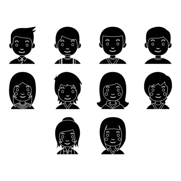 Genç simge vektörünün koleksiyonu