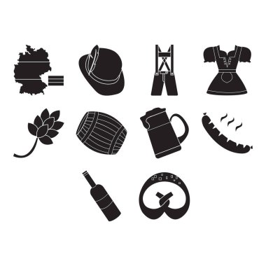 Octoberfest simge vektörünün koleksiyonu