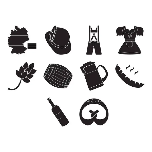 Octoberfest simge vektörünün koleksiyonu