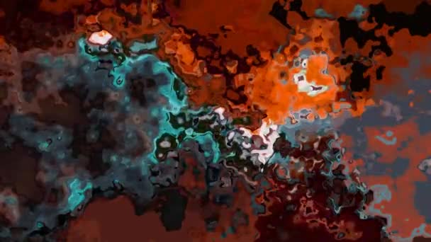 Abstraktní Animované Blikání Zabarvené Pozadí Plné Bezešvé Smyčka Video Akvarel — Stock video