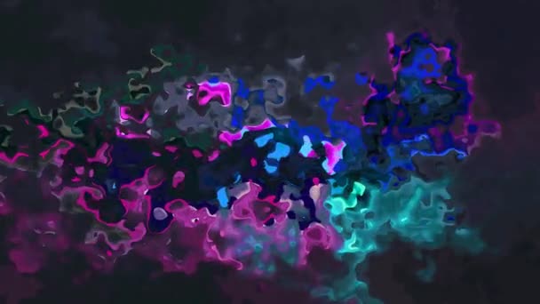 Abstrait Animé Scintillant Fond Teinté Full Boucle Transparente Vidéo Aquarelle — Video