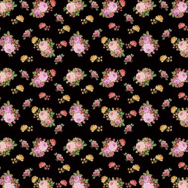 Pakistan Dijital HD Her Yerde Dijital Kurtis Tasarımı İçin Çiçek Deseni Tasarımı