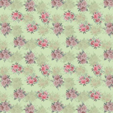 Pakistan Dijital HD Her Yerde Dijital Kurtis Tasarımı İçin Çiçek Deseni Tasarımı