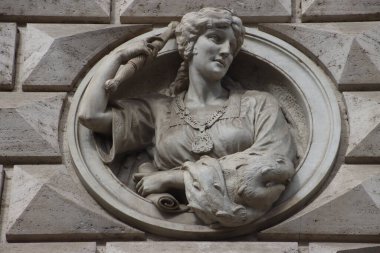 Roma şehrinde heykel