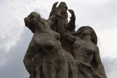 Roma şehrinde heykel