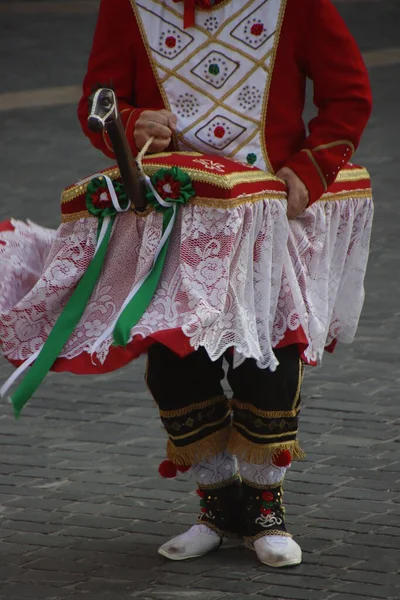 Baskisk Traditionel Dans Folkefest - Stock-foto