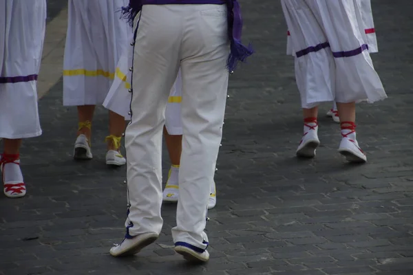 Baskisch Dansfestival Straat — Stockfoto