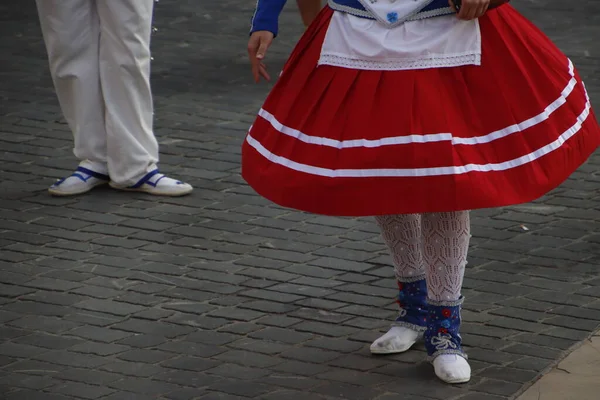 Festival Dança Basca Rua — Fotografia de Stock
