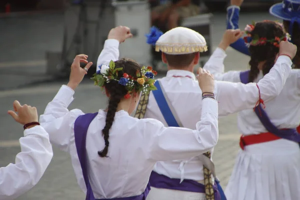 Baskisch Dansfestival Straat — Stockfoto