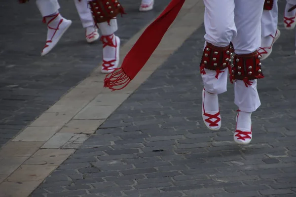Фестиваль Баскських Танців Вулиці — стокове фото