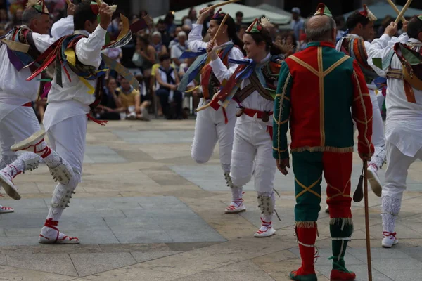 Ballerini Popolari Nei Paesi Baschi — Foto Stock