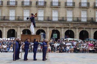 Basque folk dance street festival