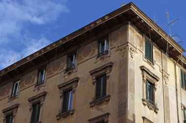 Classic architecture in the downtown of Rome, Italy