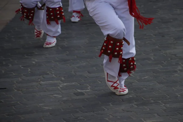 Baskische Danstentoonstelling Straat — Stockfoto