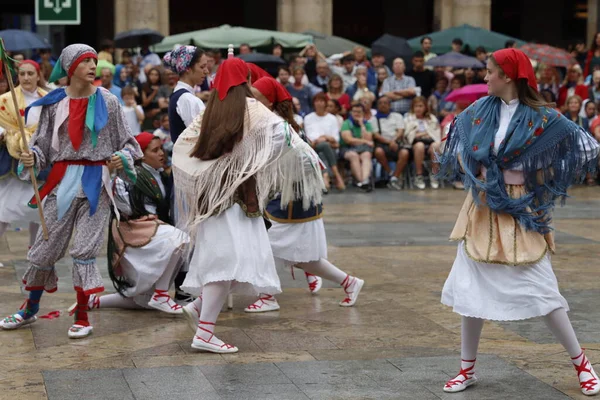 Exposição Dança Popular Basca Festival Livre — Fotografia de Stock