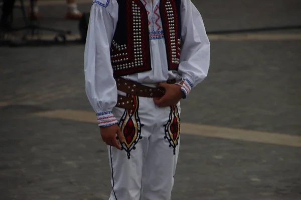 축제에 슬로바키아 무용수들 — 스톡 사진