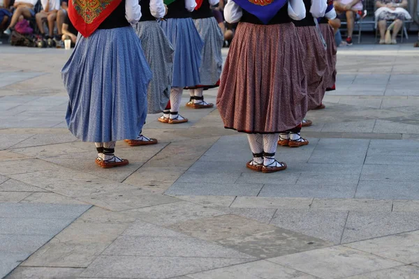 Basque Folk Dance Outdoor Festival — Stock Photo, Image