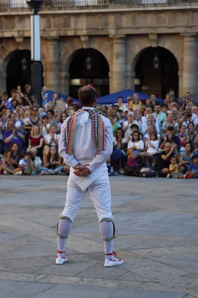 Baskický Folkový Taneční Outdoor Festival — Stock fotografie