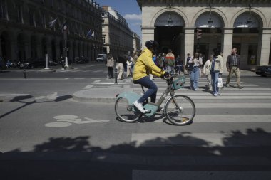 City life in Paris, France